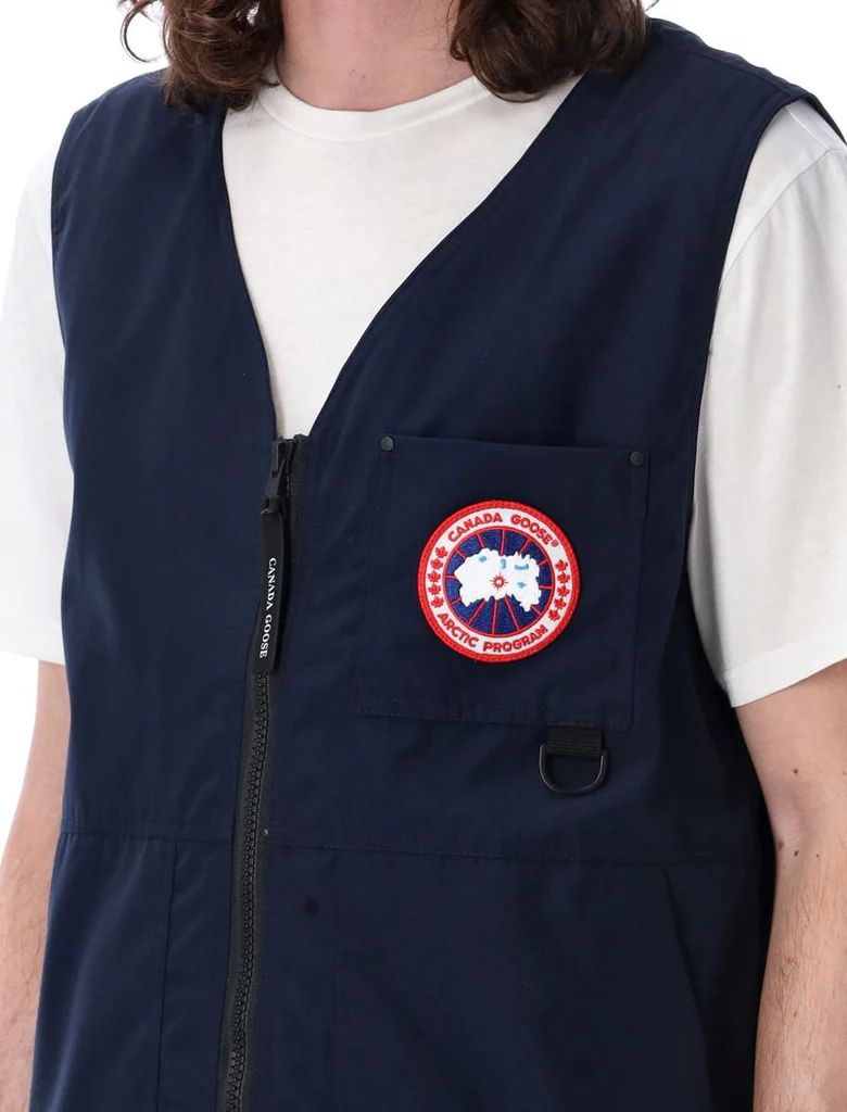 CANADA GOOSE Men's Atlantic Navy Canmore Vest for SS24