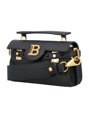 Túi xách đeo chéo Monogram đen của BALMAIN - Bộ sưu tập SS24
