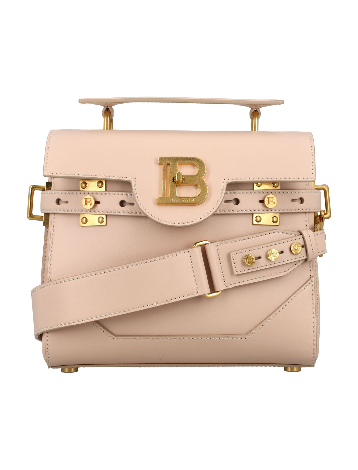 Beige B-BUZZ 23 Shoulder Handbag for Women by BALMAIN