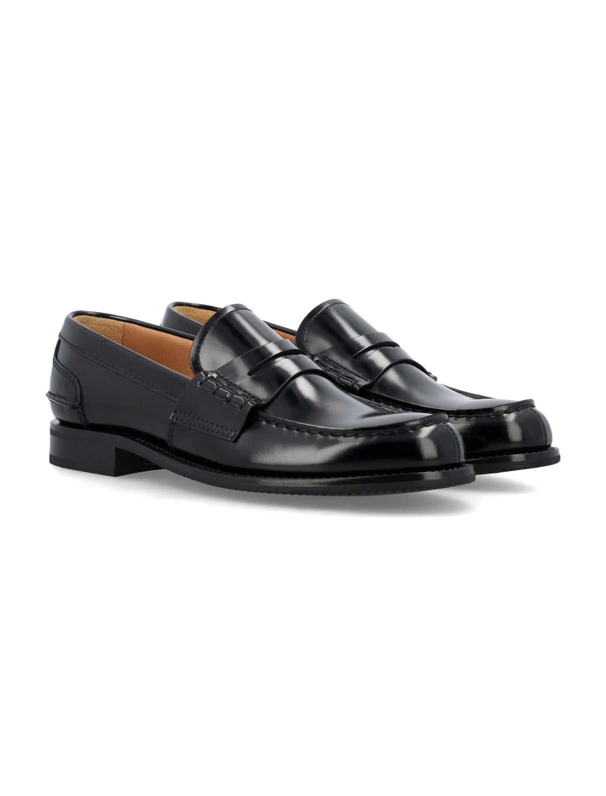 CHURCH'S Black Polished Fumè Loafer for Women in SS24