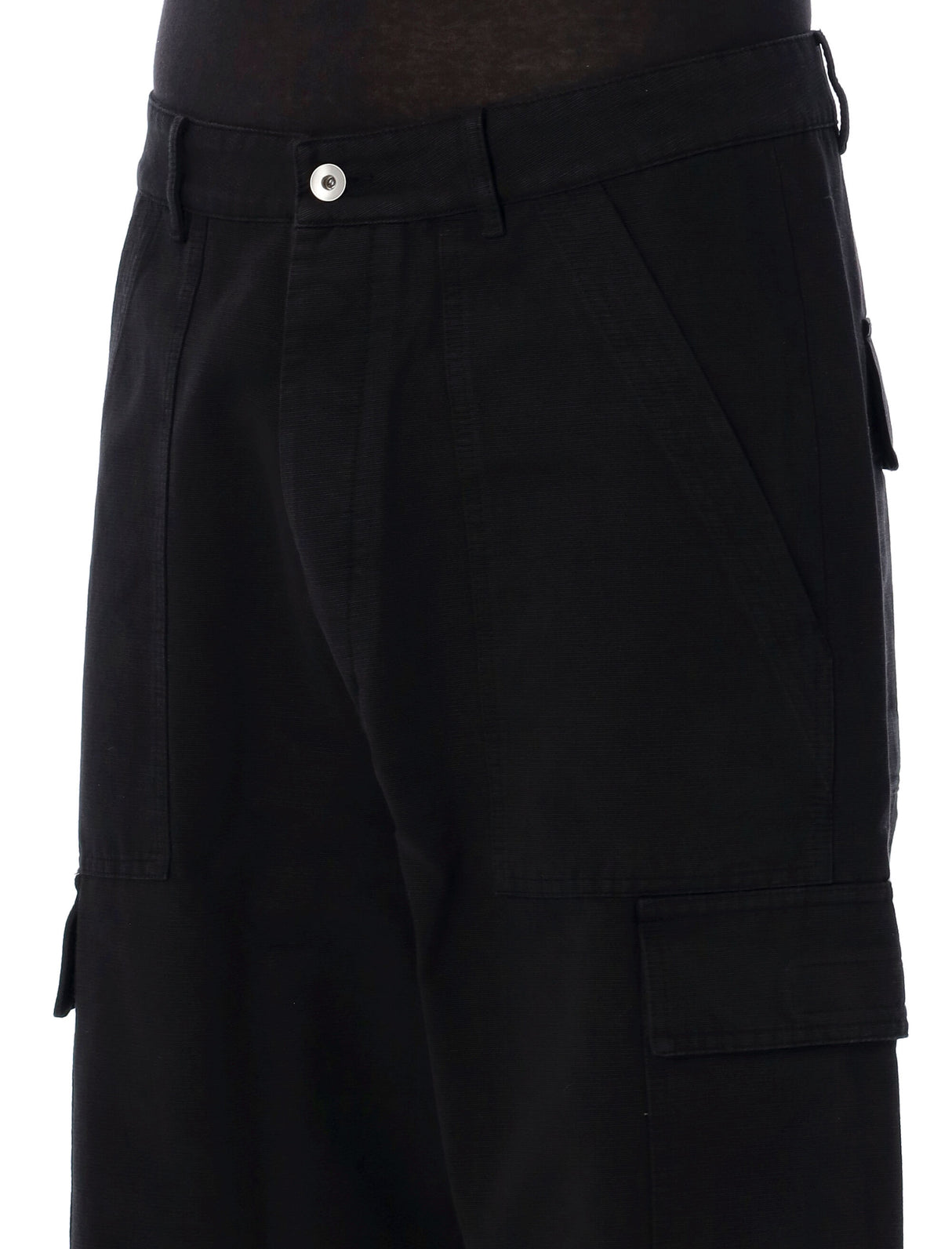 DRKSHDW Men's Black Cargo Trousers for SS24