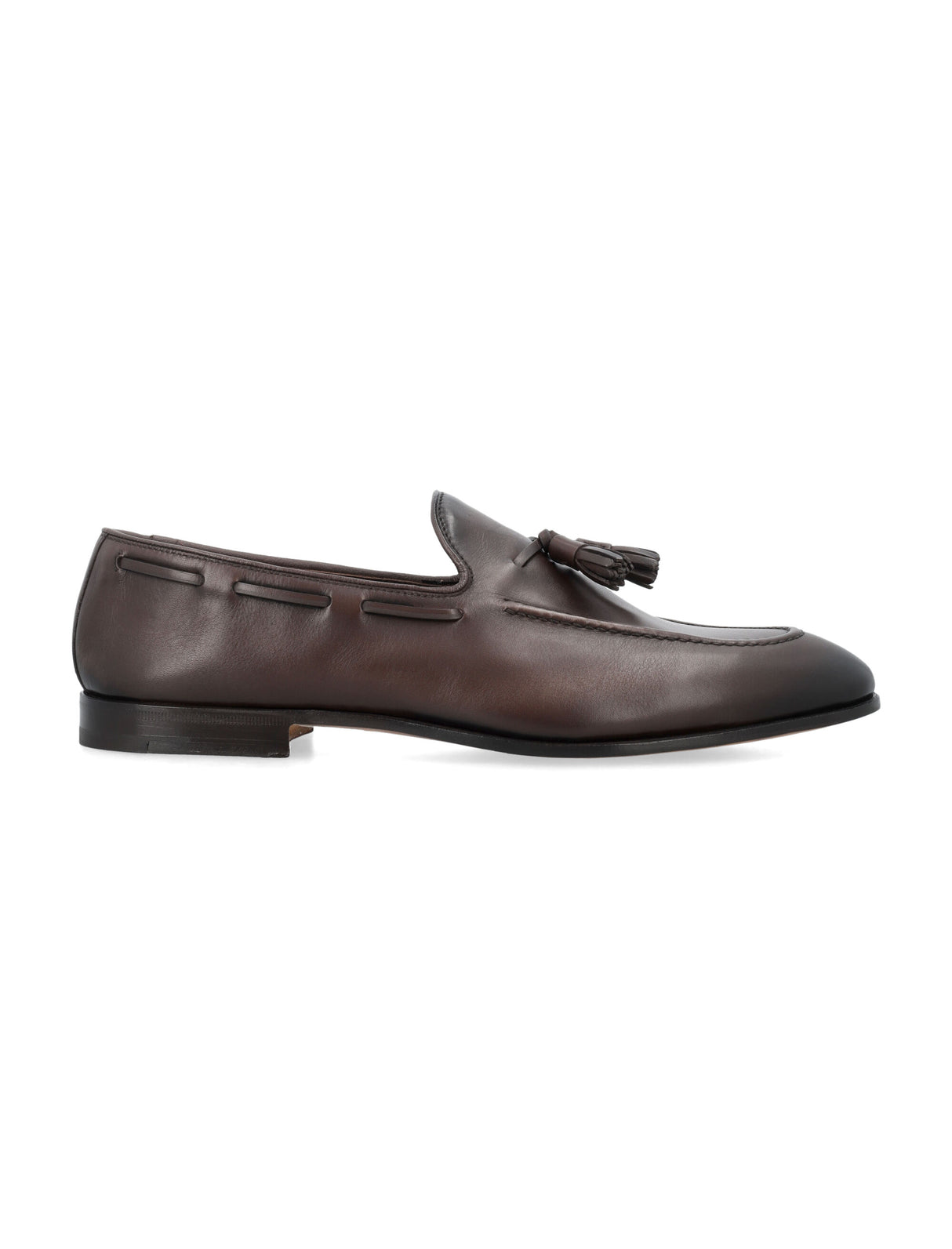 CHURCH'S Men's Leather Brown Tassel Loafers for SS24