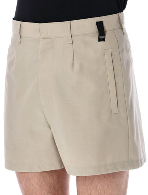 FENDI Sartorial High-Waist Short Trousers in Jojoba Beige for Men