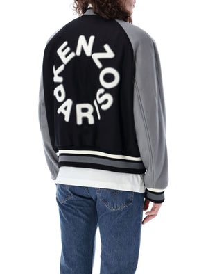 KENZO Men's Wool Varsity Jacket - Black