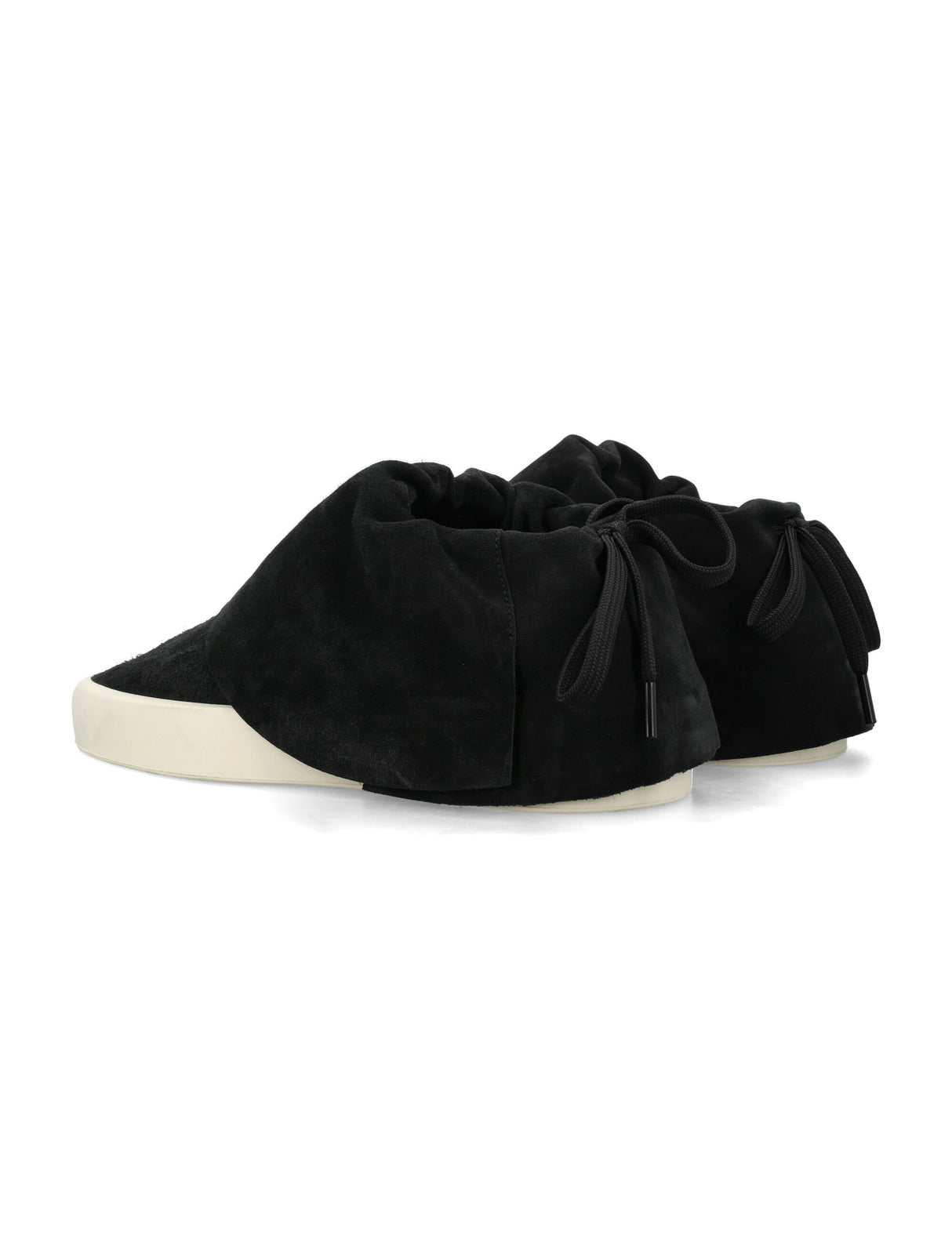 FEAR OF GOD Black Suede Leather Moc Low Sneakers for Men