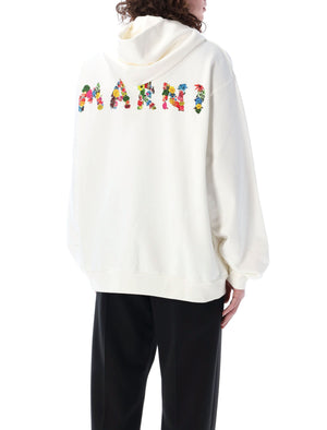 Floral Print Hoodie for Men by MARNI
