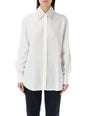 GOLDEN GOOSE Embroidered White Boyfriend Shirt for Women - SS24