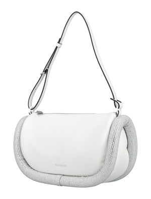 JW ANDERSON Crystal-Embellished Leather Shoulder Bag - SS24 Collection