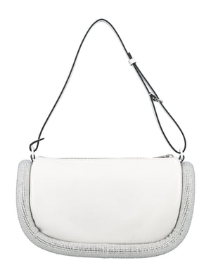 JW ANDERSON Crystal-Embellished Leather Shoulder Bag - SS24 Collection