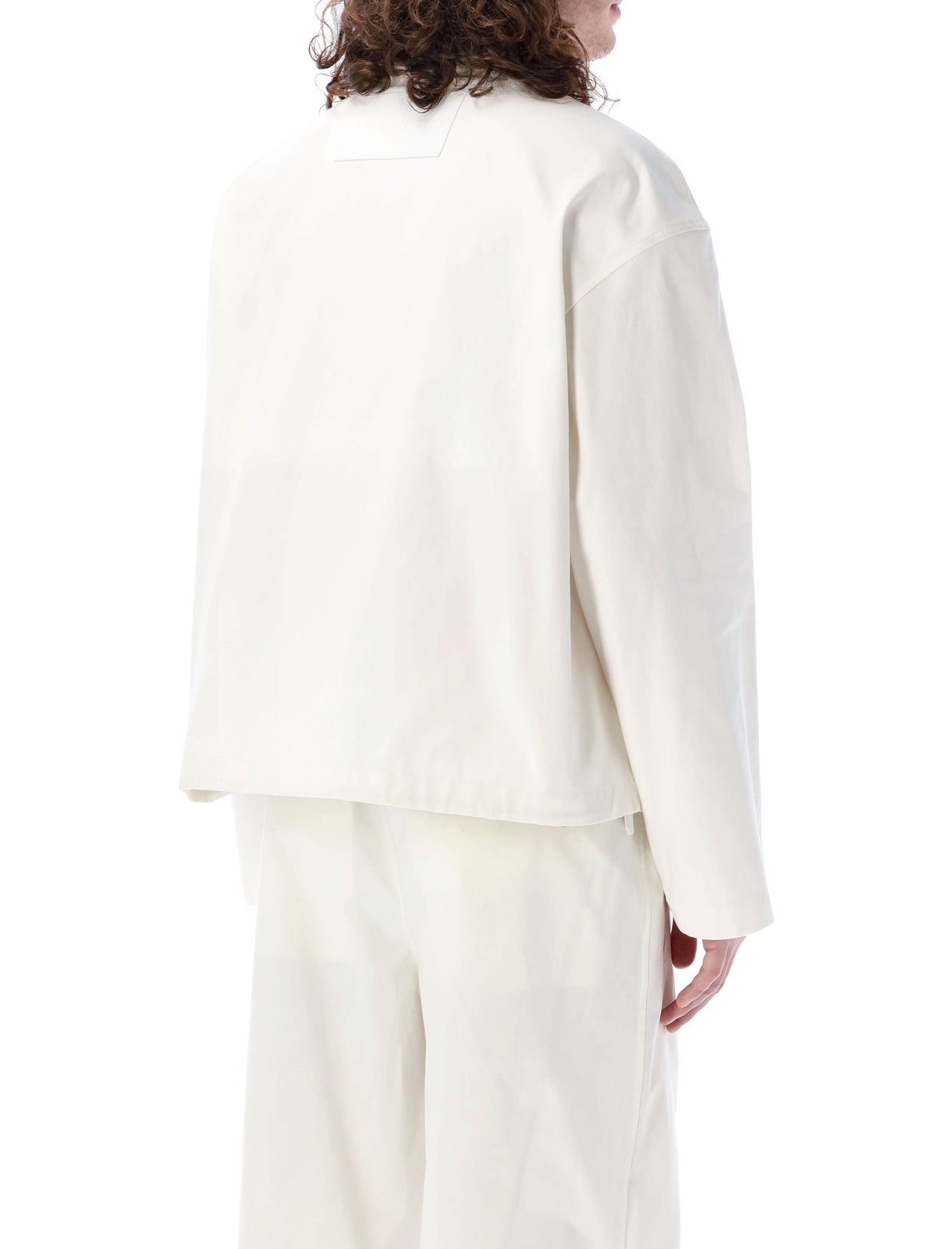 JIL SANDER Men's Canvas Blouson in White for SS24