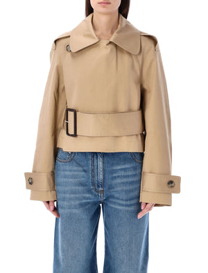 JW ANDERSON Beige Cropped Trench Jacket for Women - SS24 Collection