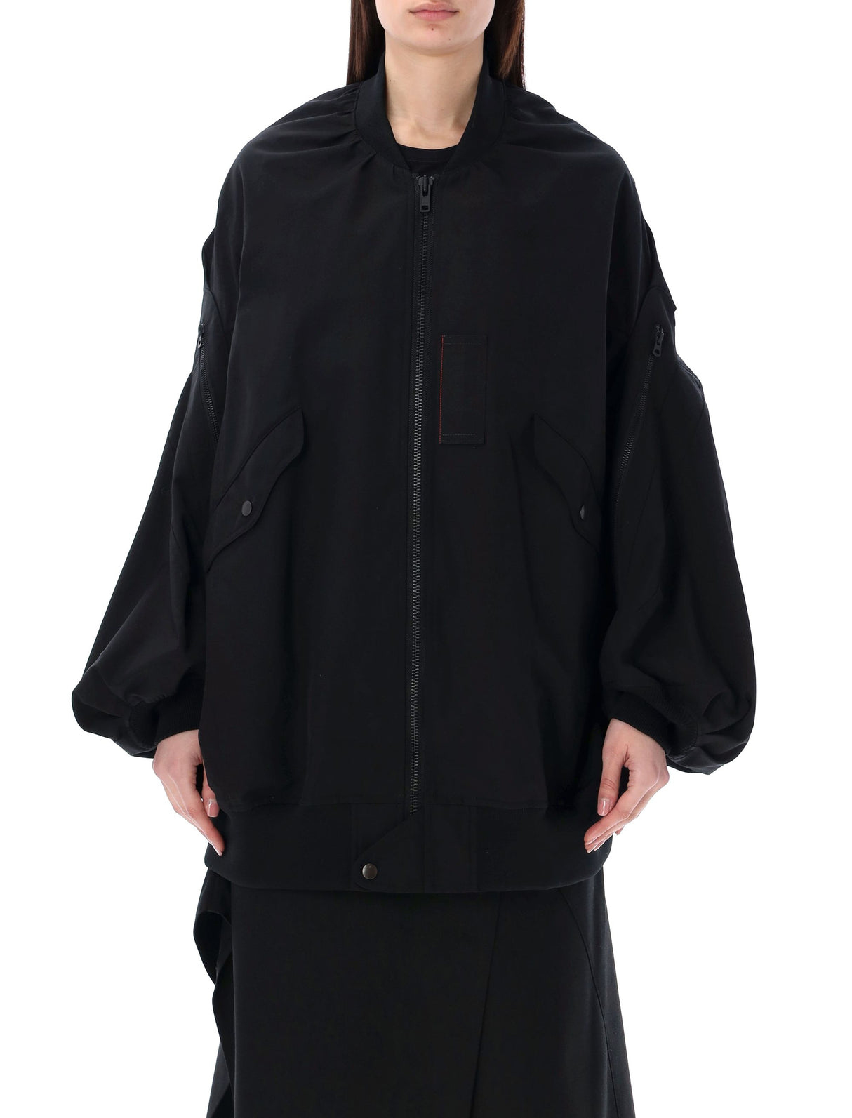 JUNYA WATANABE Black Oversized Bomber Jacket for Women - SS24 Collection