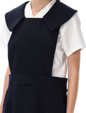 Navy Sailor Style Midi Dress