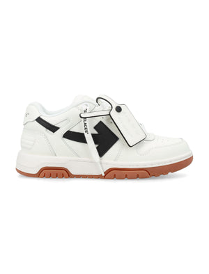 OFF-WHITE Black 100% Leather Out of Office Sneaker for Women - SS24 Collection