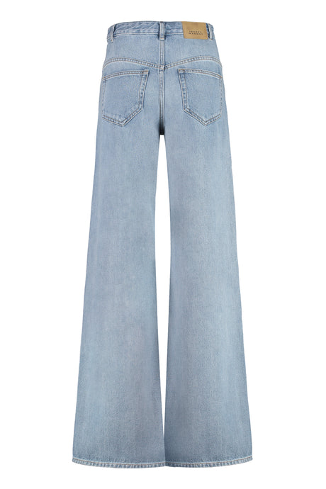 ISABEL MARANT Lemony Wide-Leg Jeans