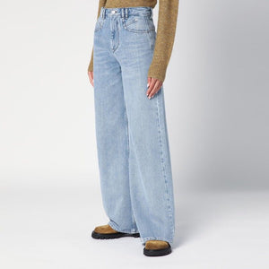 ISABEL MARANT Washed-Out Blue Cotton Denim Jeans for Women