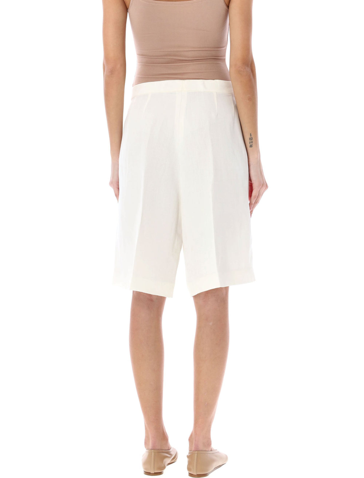 FABIANA FILIPPI Women's White Regular Waist Shorts for SS24