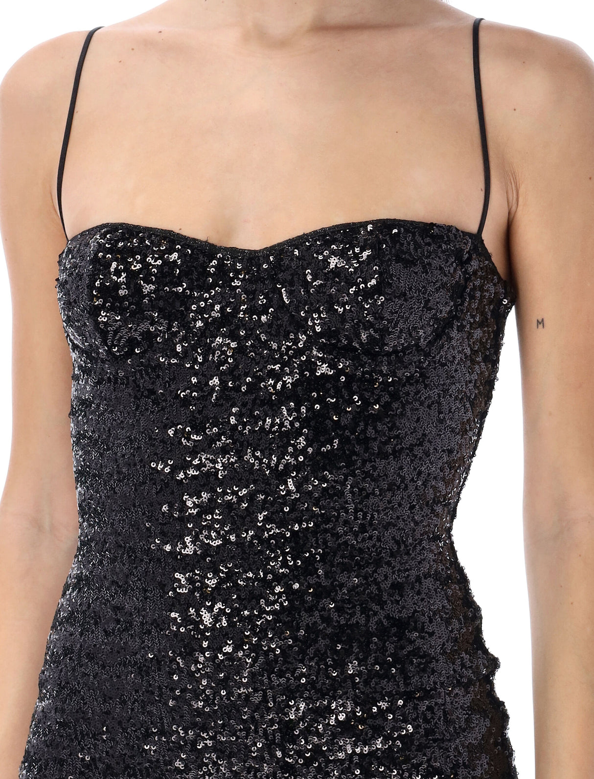 OSÉREE Stunning Black Short Jumpsuit with Paillettes for Women - SS24 Collection