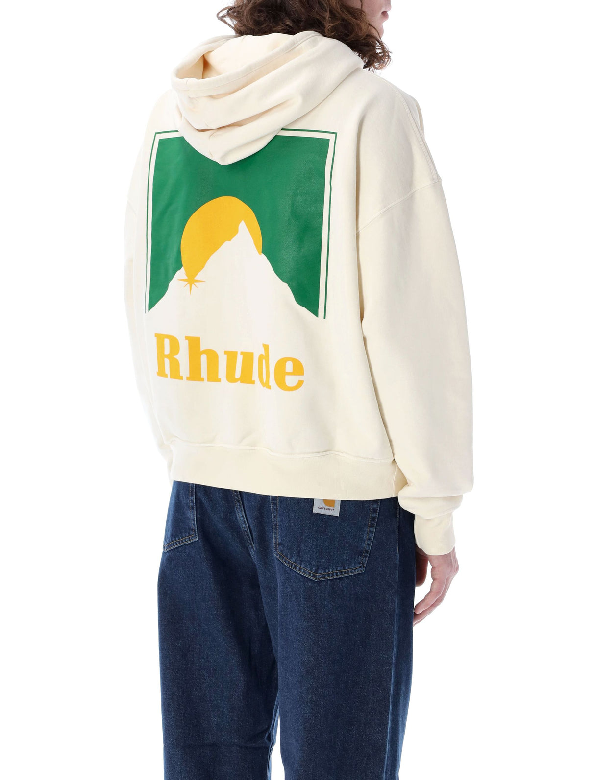 RHUDE Men's Moonlight Hoodie in Vintage White for SS24