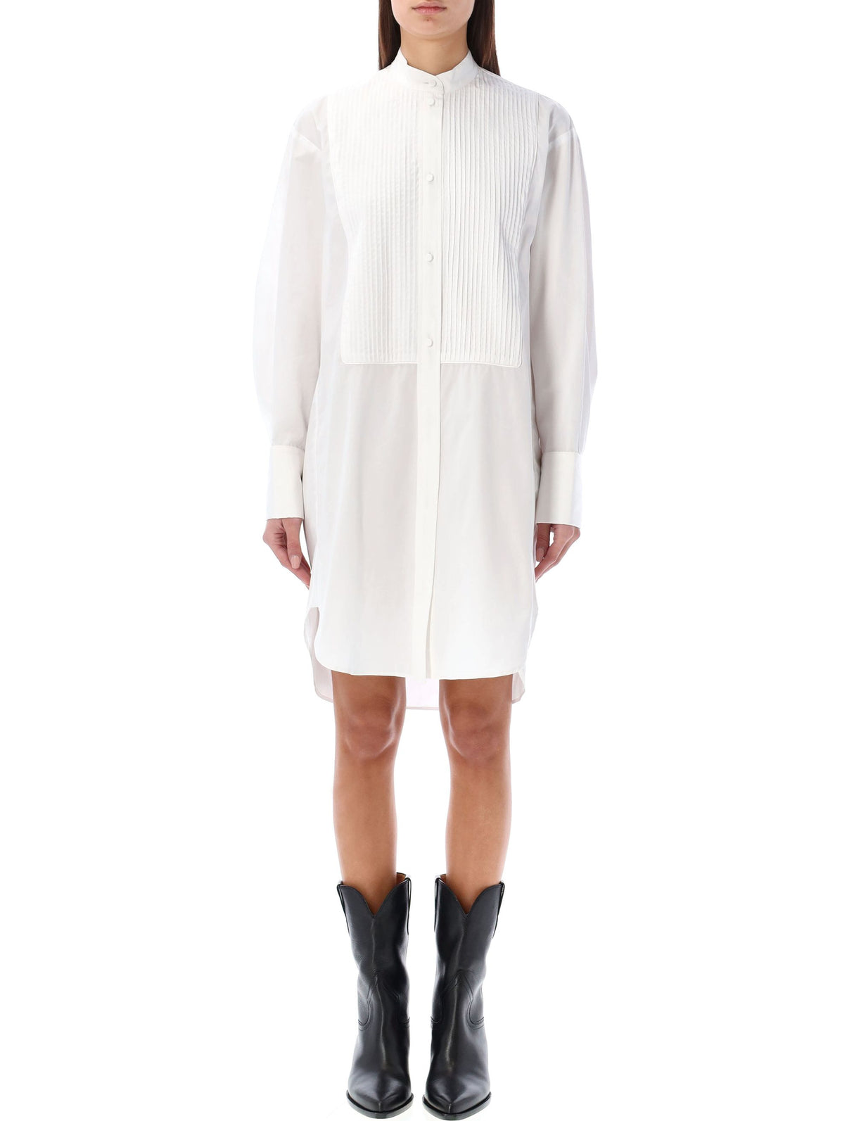 ISABEL MARANT Elegant White Shirt Dress for Women - Perfect for SS24