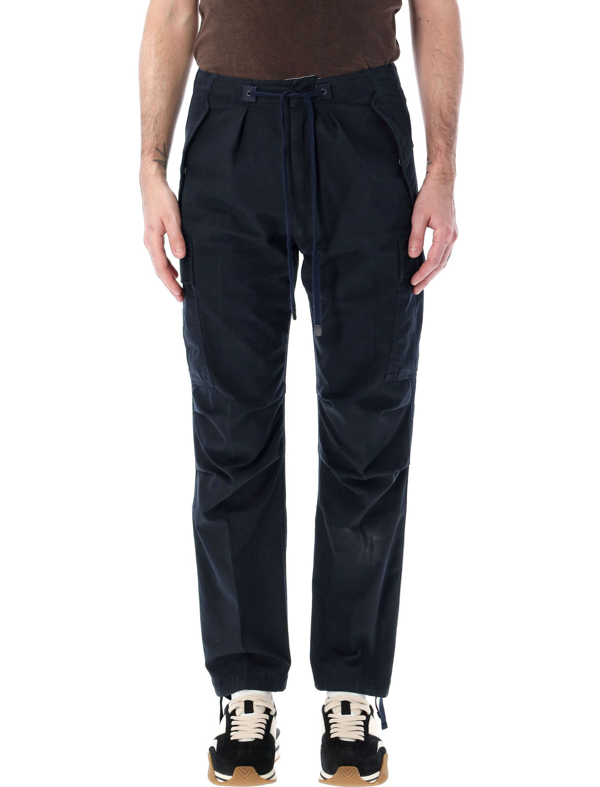 TOM FORD Men's Lightweight Cargo Pants in Ink for SS24