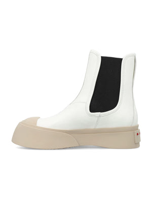 MARNI Lily White Chelsea Boots for Women