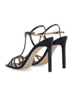 TOM FORD Stamped Lizard Leather Whitney Sandal