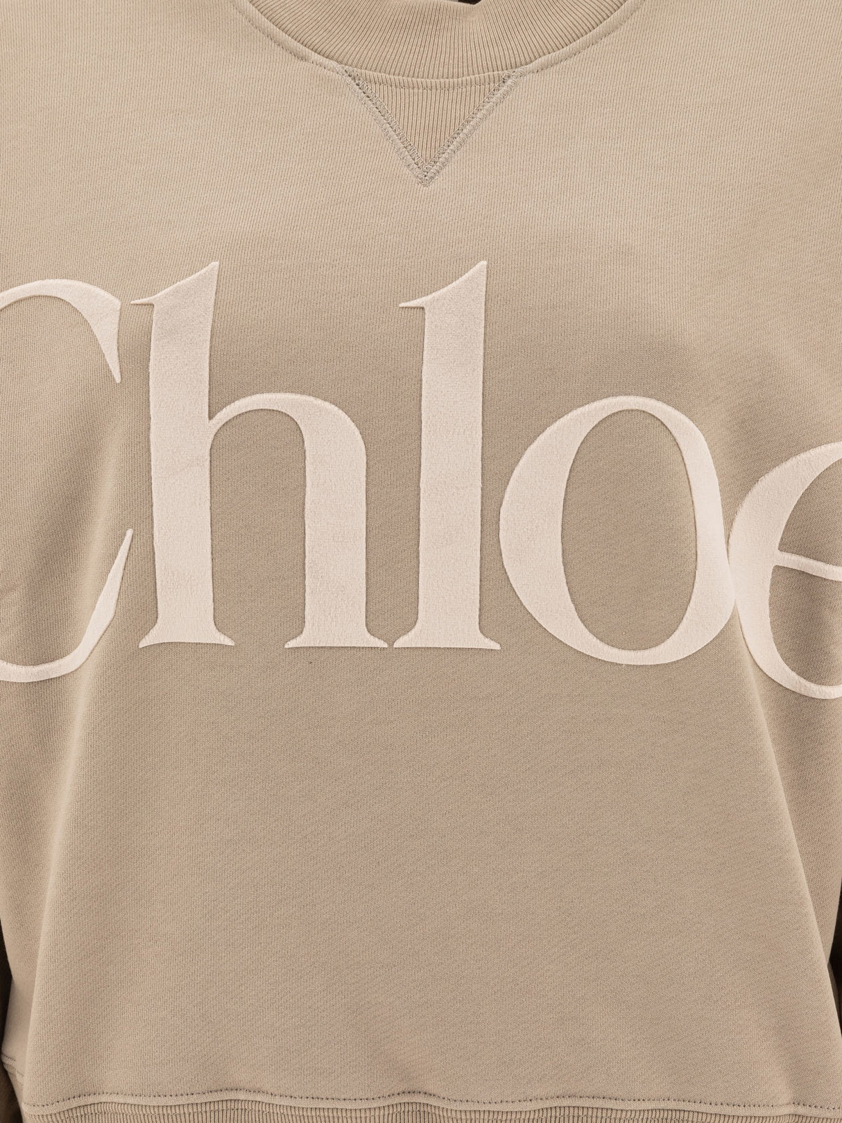 CHLOÉ Cotton Fleece Sweatshirt - Relaxed Fit for Women