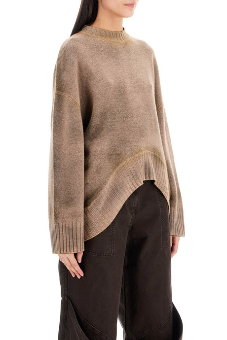 THE ATTICO Asymmetrical Wool and Cashmere Pullover - Oversized Fit