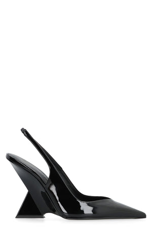 THE ATTICO Sculpted Heel Slingback Pumps