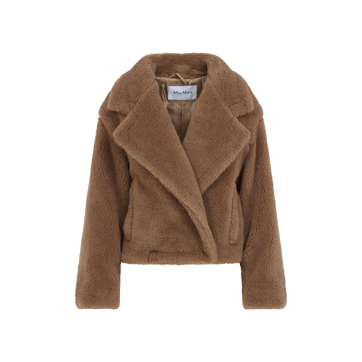 MAX MARA Camel Hair Teddy Short Jacket for Women