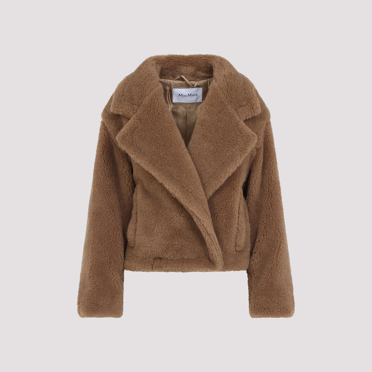 MAX MARA Camel Hair Teddy Short Jacket for Women