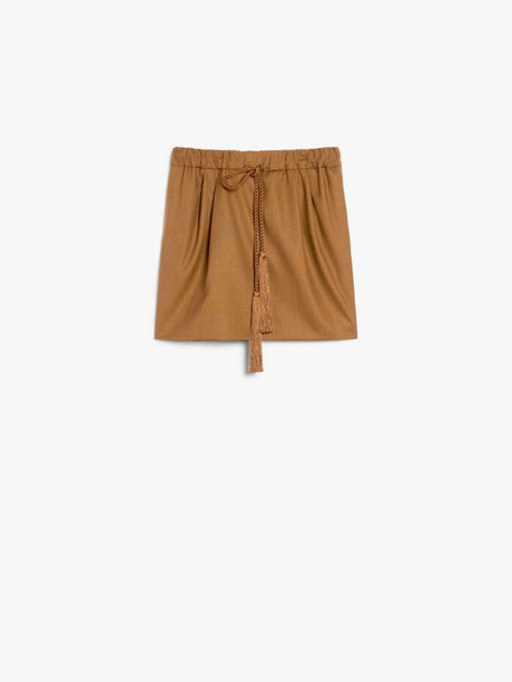 MAX MARA Elegant Tobacco Mini Skirt