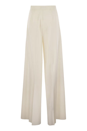 MAX MARA High-Waisted Wide Leg Wool Trousers