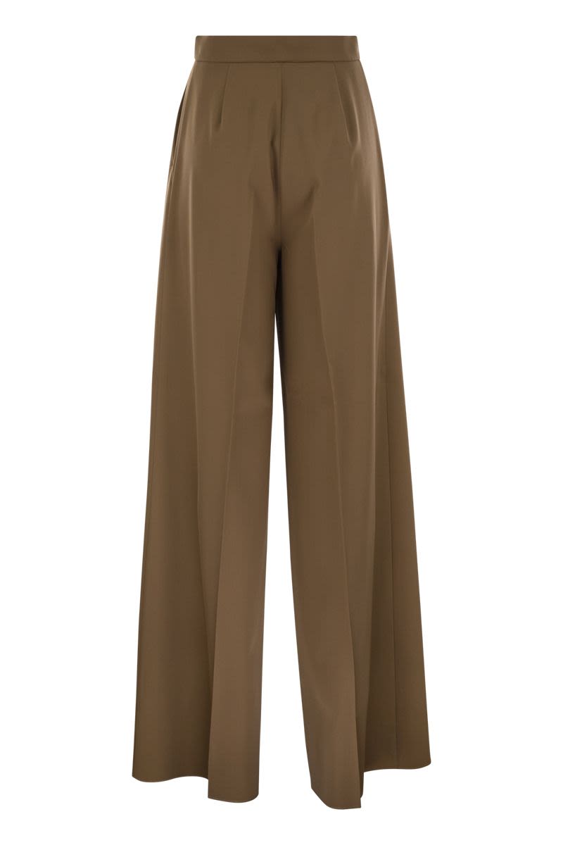 MAX MARA High-Waisted Wide Leg Wool Trousers