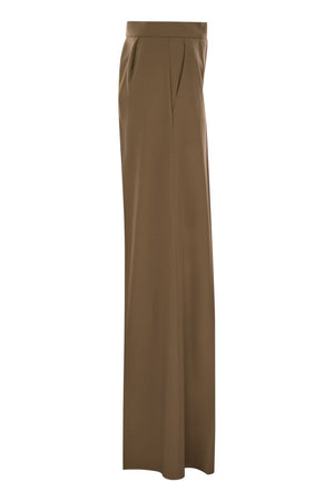 MAX MARA High-Waisted Wide Leg Wool Trousers