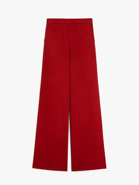 MAX MARA Long Cotton Trousers for Women - SS25 Collection