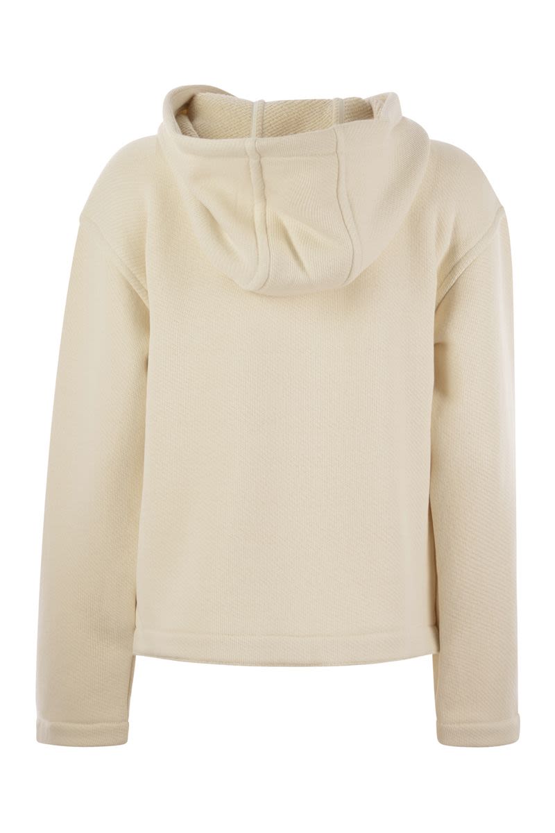 MAX MARA Oversized Embroidered Hoodie Sweatshirt