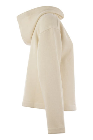 MAX MARA Oversized Embroidered Hoodie Sweatshirt