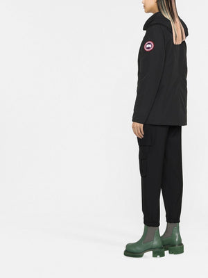 CANADA GOOSE Women's Black Lynnwood Parka Jacket with Hood - FW24 Collection