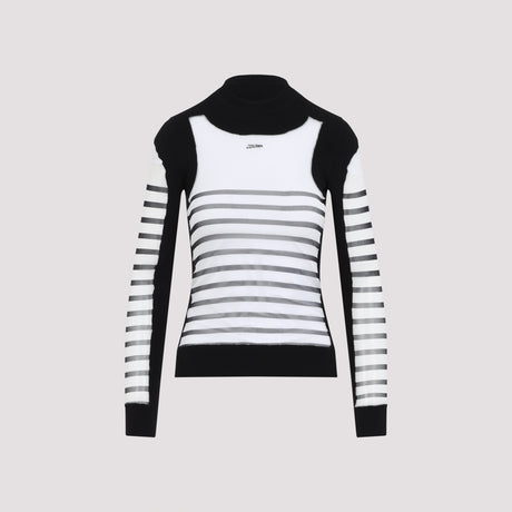 JEAN PAUL GAULTIER Printed Mariniere Pullover for Women - SS25 Collection