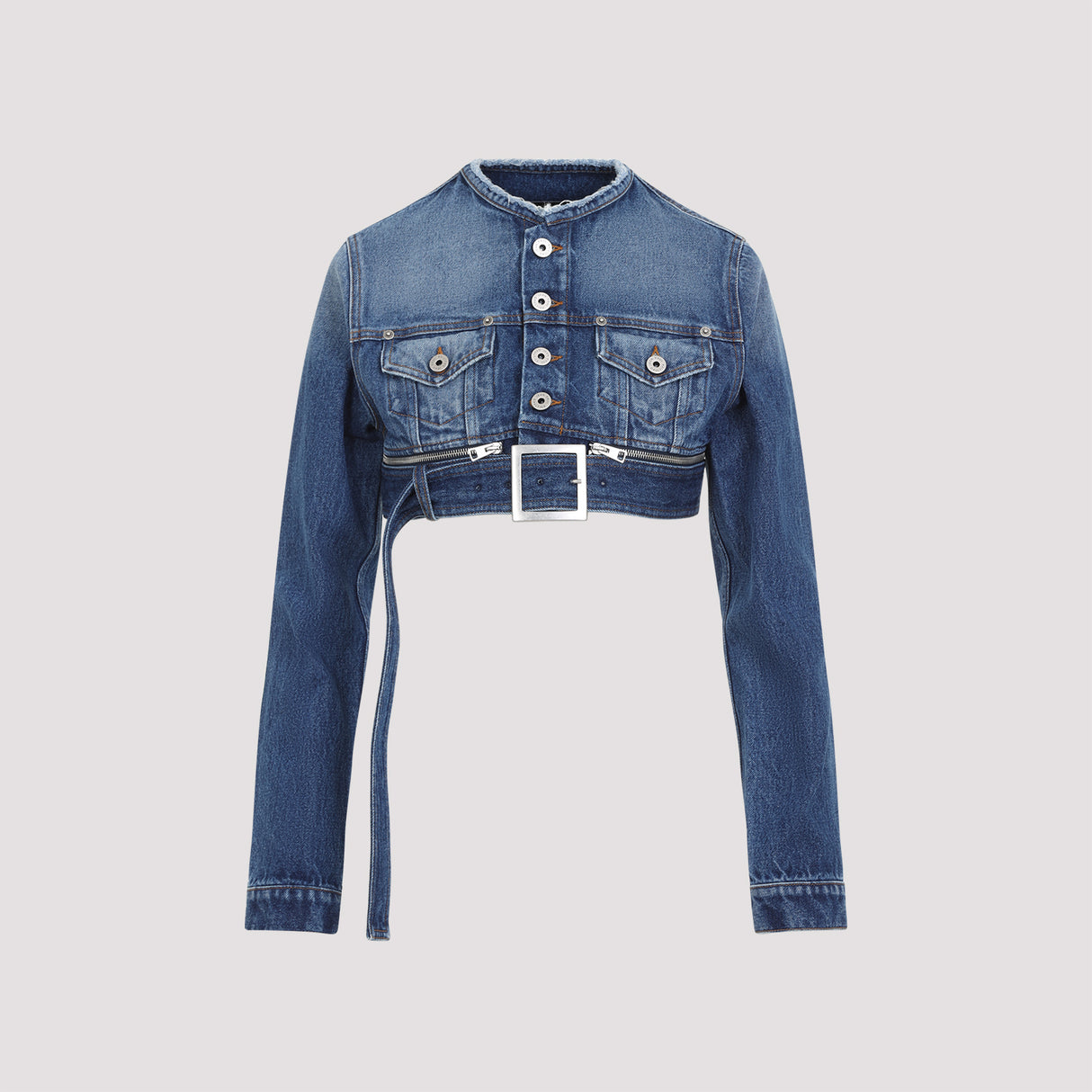 JEAN PAUL GAULTIER Mini Cropped Denim Jacket