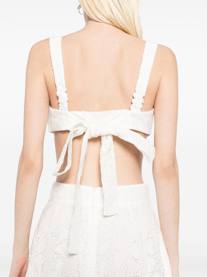 ZIMMERMANN Mini Cotton Bralette with Bow Detailing