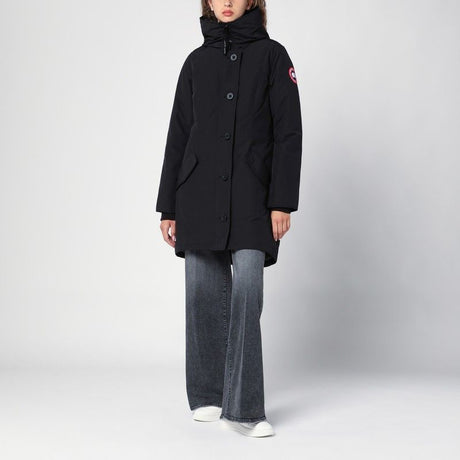 CANADA GOOSE Women's Essential Black Nylon Parka Jacket