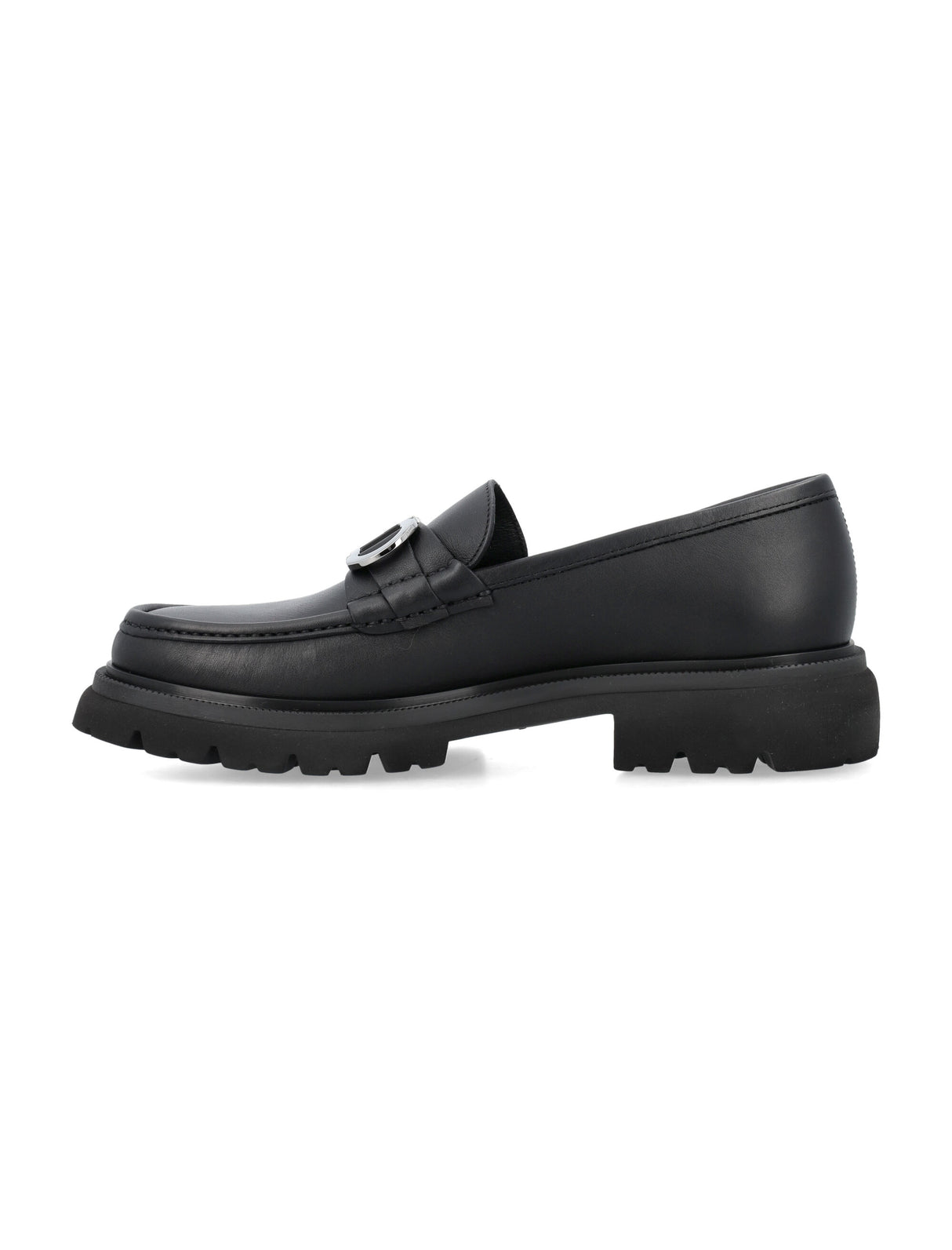 FERRAGAMO Luxury Moccasins with Gancini Hook Ornament for Men