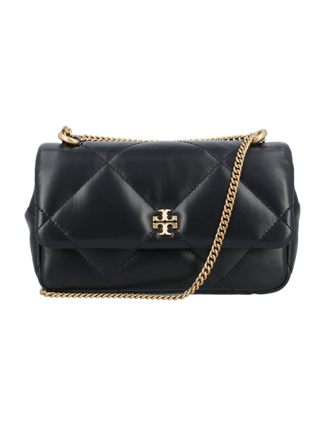 TORY BURCH Elegant Mini Flap Handbag with Diamond Quilting