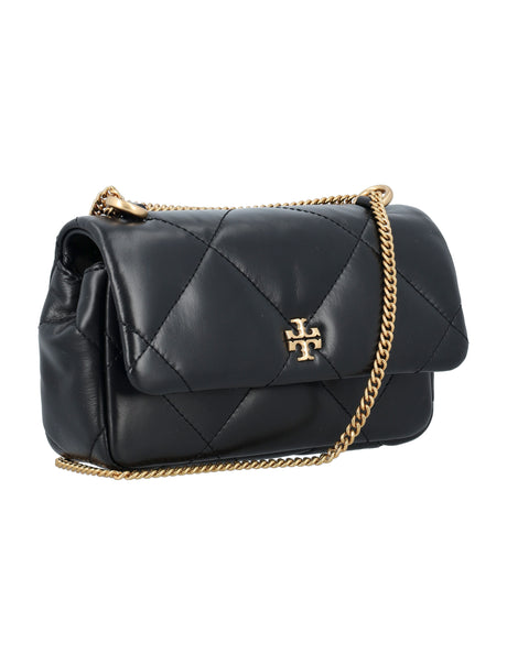 TORY BURCH Elegant Mini Flap Handbag with Diamond Quilting