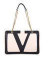 VALENTINO GARAVANI Medium Shopping Handbag with Chain and Leather Straps