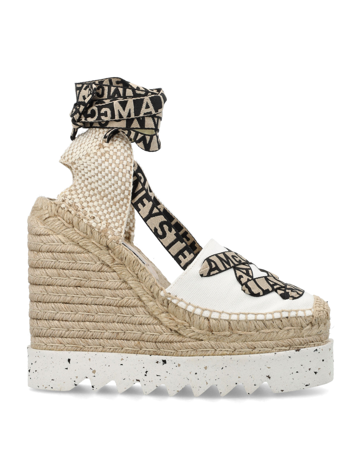 STELLA MCCARTNEY Gaia Platform Espadrille Wedges 13 CM Heel