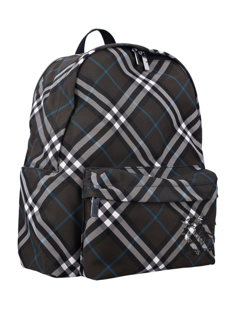 BURBERRY Check Backpack - 41 cm x 35 cm x 14 cm